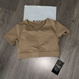 🤎 NVGTN Open Back Tee Mocha 🤎